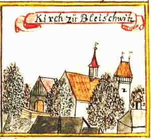 Kirch zu Bleischwitz - Kościól, widok ogólny